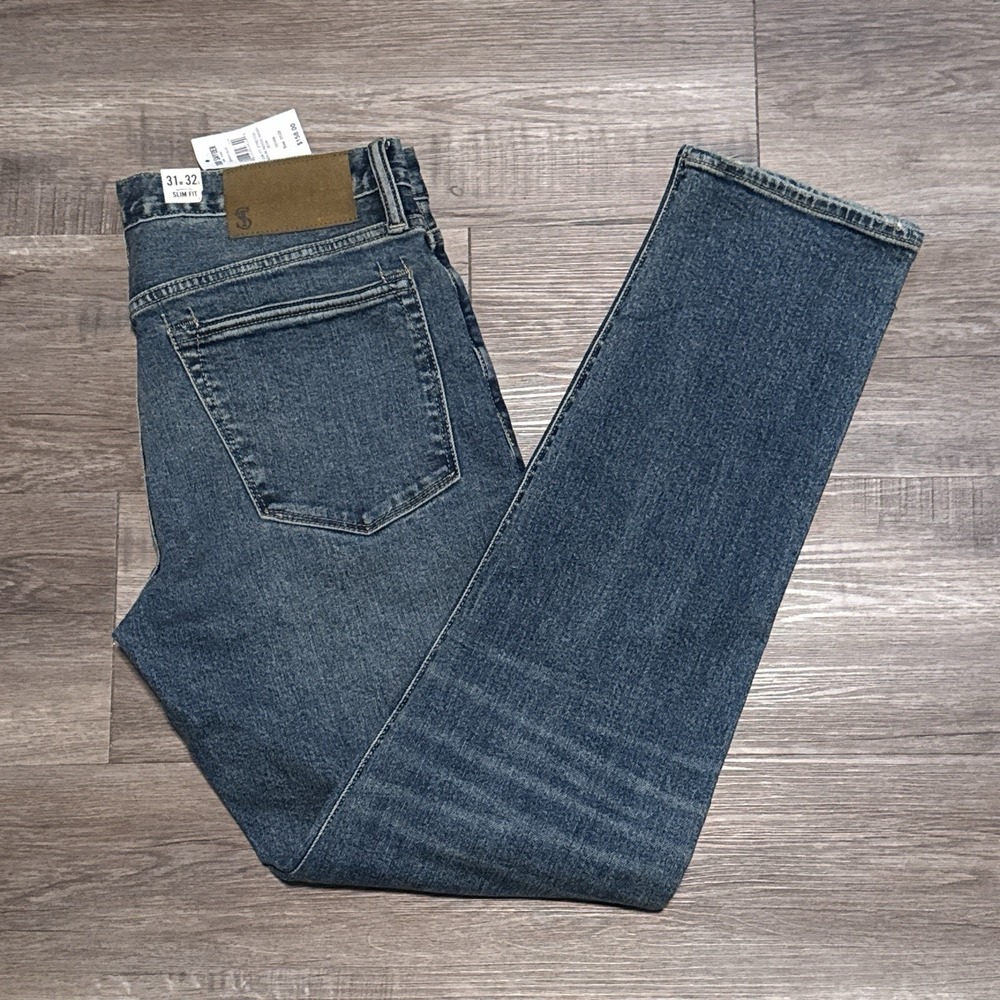 Todd Snyder Men's 31x32 Slim Fit Medium Indigo Wash Denim Jeans (Actual 31x30)